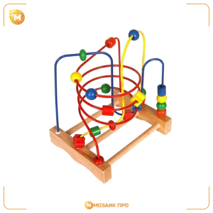 Игра за фина моторика со спирали и монисти